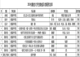 喜讯！澳门十大电子正规游戏网站学子在安徽省大学生微电影大赛中喜获佳绩